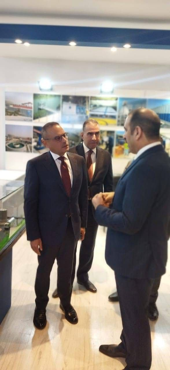 زيارة وزير الصناعة والمعادن الاستاذ الدكتور المهندس خال بتال النجم لجناح شركة الفارس العامة في معرض بغداد الدولي